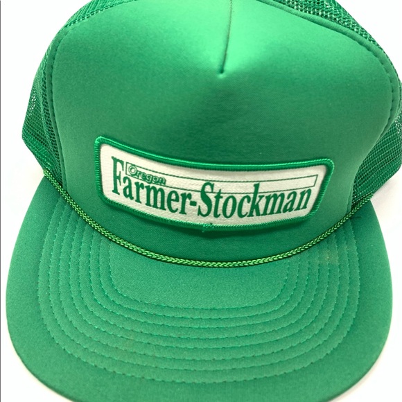 VTG 90s Oregon Farmer-Stockman Big Patch Mesh Hat - Picture 6 of 6